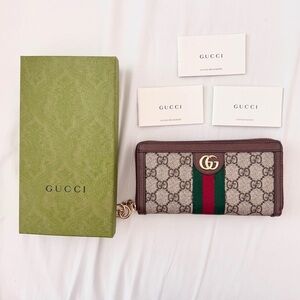 Gucci Ophidia Zip Around Wallet